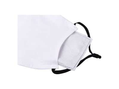 BAD & BOUJEE WHITE ADJUSTABLE FACE MASK with Filter - KIDS & ADULTS