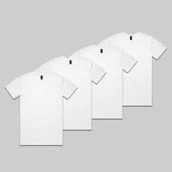 White Staple Tee Bundle | 4 Pack + Gift Box