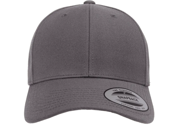 YP CLASSICS® WOOLBLEND CURVE SNAPBACK CAP - CHARCOAL