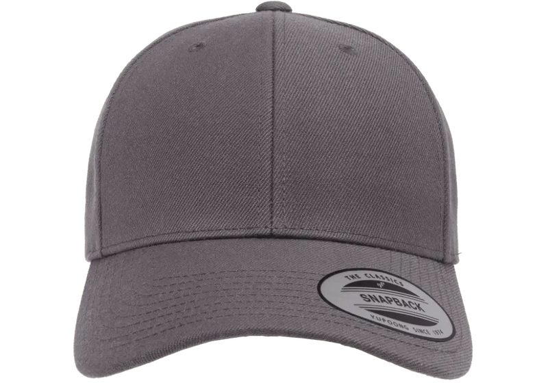 YP CLASSICS® WOOLBLEND CURVE SNAPBACK CAP - CHARCOAL