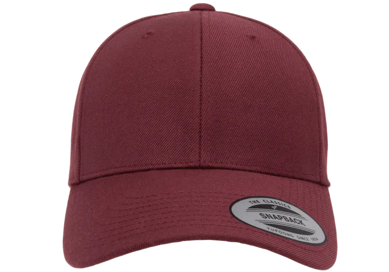 YP CLASSICS® WOOLBLEND CURVE SNAPBACK CAP - MAROON