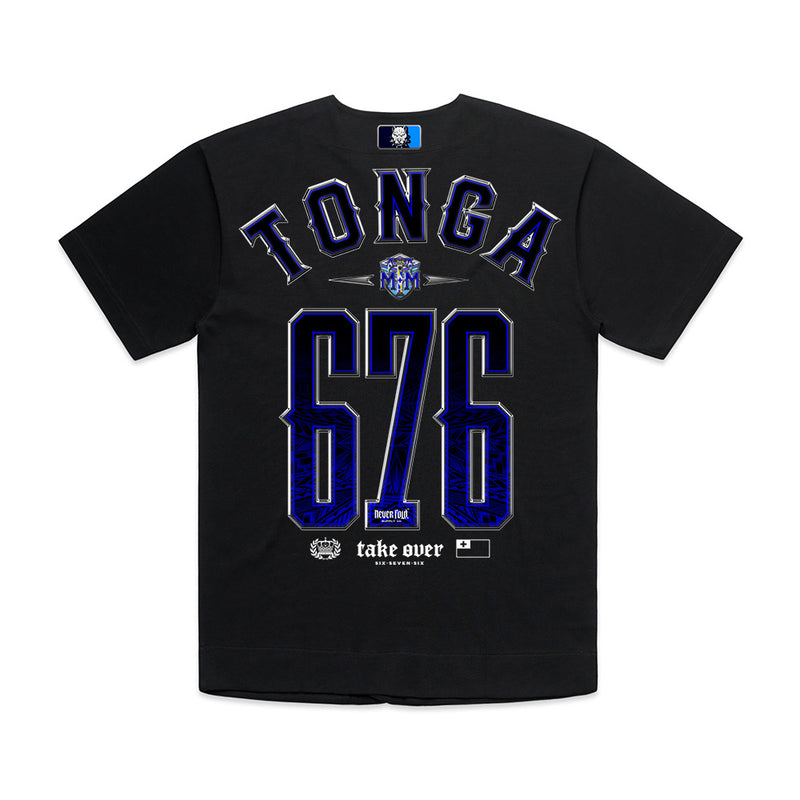 Tonga 676 Heavy Hitter Baseball Jersey - Black