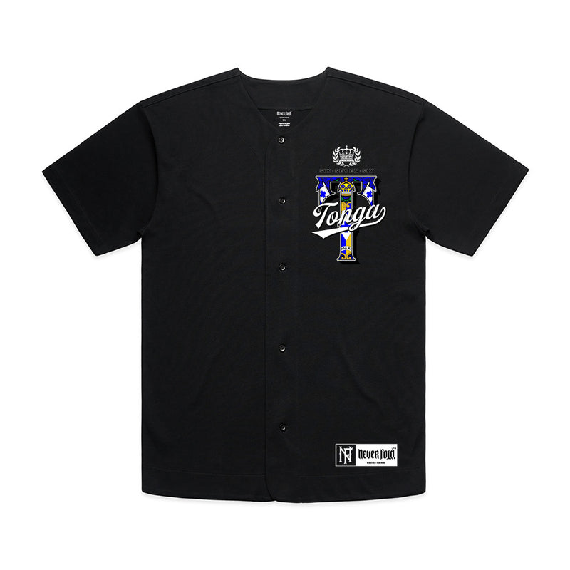 Tonga 676 Heavy Hitter Baseball Jersey - Black