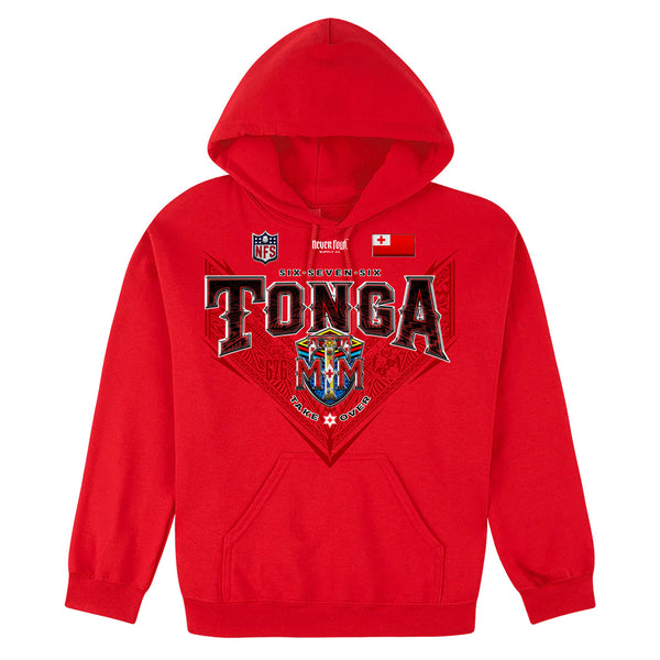 Tonga 676 V League_Gildan Hoodie RED SEA