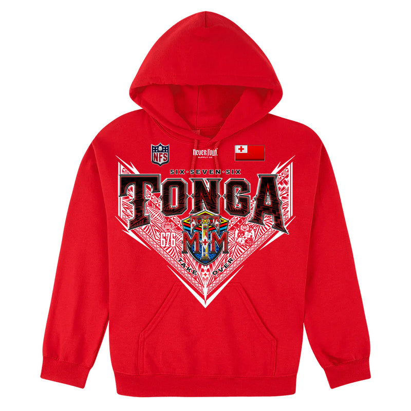 Tonga 676 Heritage League_Gildan Hoodie - White V