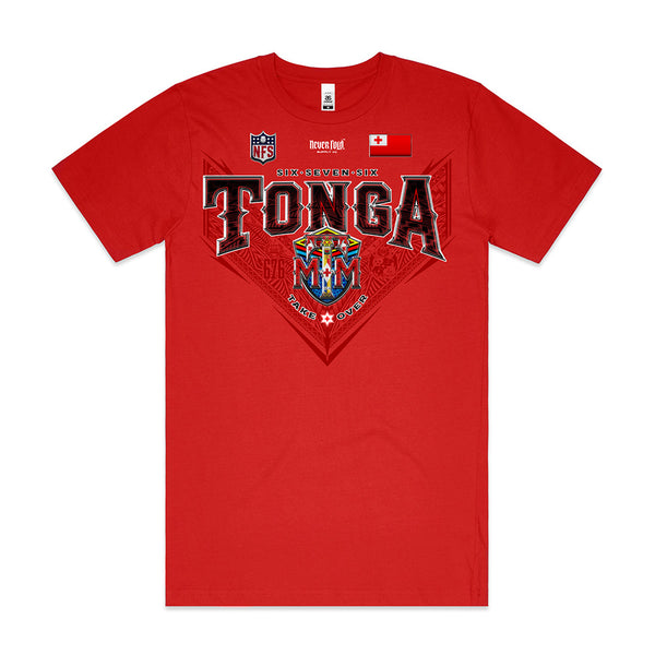 Tonga 676 V League_Block Tee RED SEA