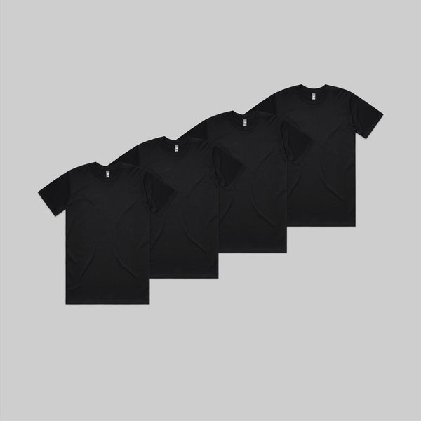 Black Classic Tee Bundle | 4 Pack + Gift Box