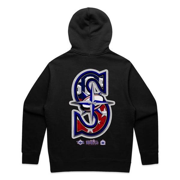 Samoa BIG S GANG Relax Hoodie - Black