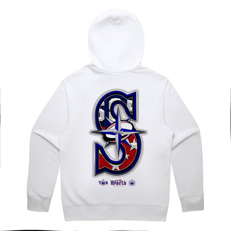 Samoa BIG S GANG Relax Hoodie - White