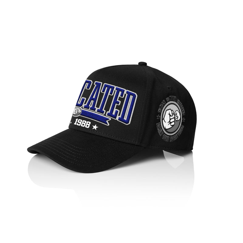 DADICATED COLLEGE STYLE_ Printed Frame Cap with Custom Date + names on side panel