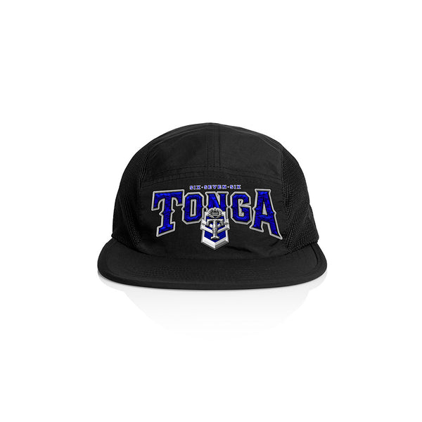 Tonga Royalty Team Arch Active Finn Cap - BLACK-MESH