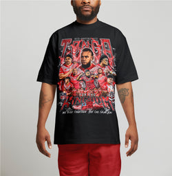 Tonga 676 Team Graphic Tee - BLACK_RED SEA