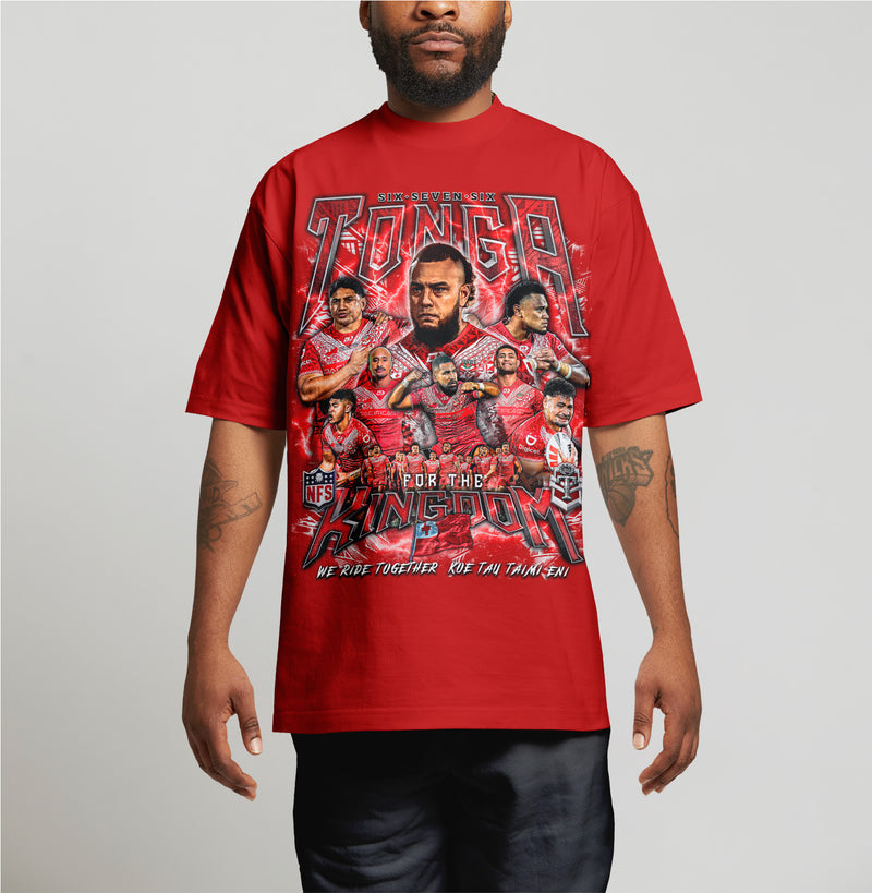 Tonga 676 Team Graphic Tee - RED_RED SEA