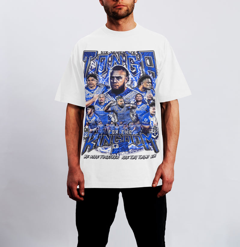 Tonga 676 Team Graphic Tee - WHITE_ROYALTY