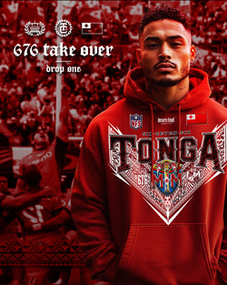 Tonga 676 Heritage League_Gildan Hoodie - White V