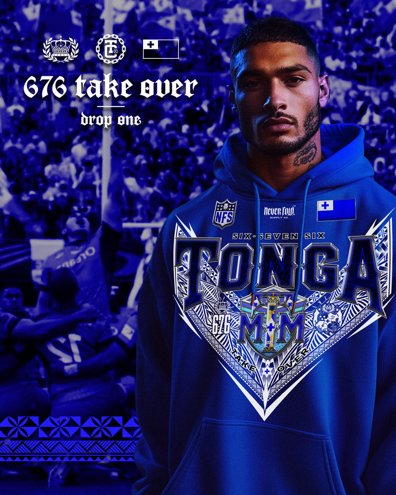 Tonga 676 Heritage League_Gildan Hoodie - White V