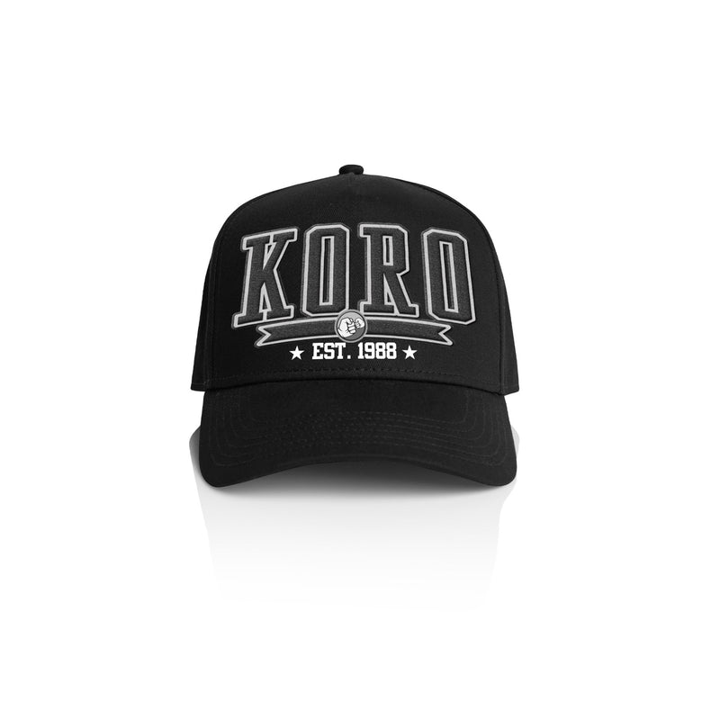 KORO COLLEGE STYLE_ Printed Frame Cap with Custom Date + names on side panel