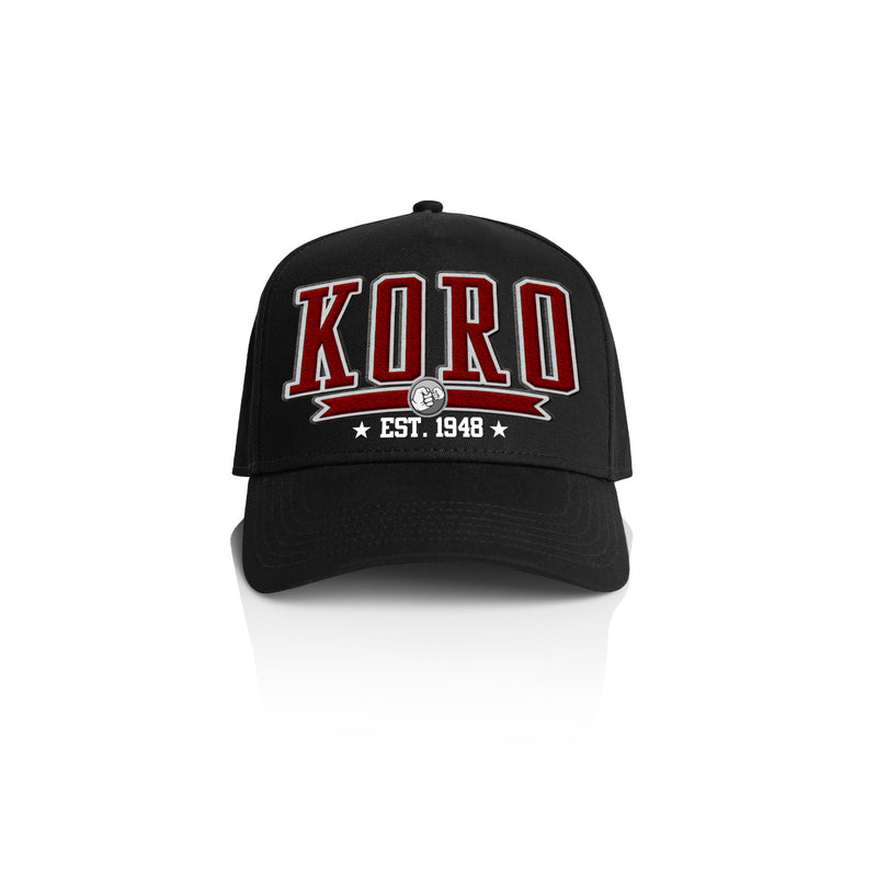 KORO COLLEGE STYLE_ Printed Frame Cap with Custom Date + names on side panel
