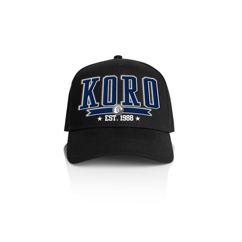 KORO COLLEGE STYLE_ Printed Frame Cap with Custom Date + names on side panel