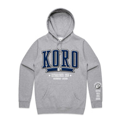 Custom Printed Hoodie for Koro - With Custom Date, City + names on sleeve - KORO COLLEGE ROYAL STYLE