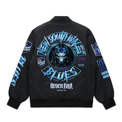 NSW BLUES Predator College Bomber Jacket - BLACK