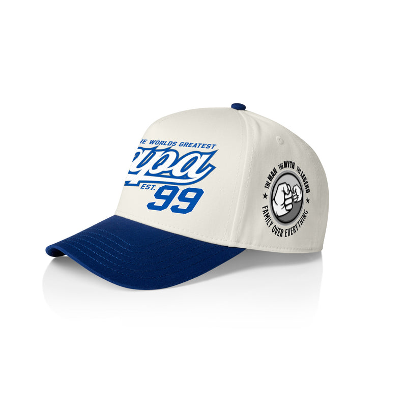 PAPA SWOOSH STYLE_2TONE Printed Frame Cap with Custom Date + names on side panel