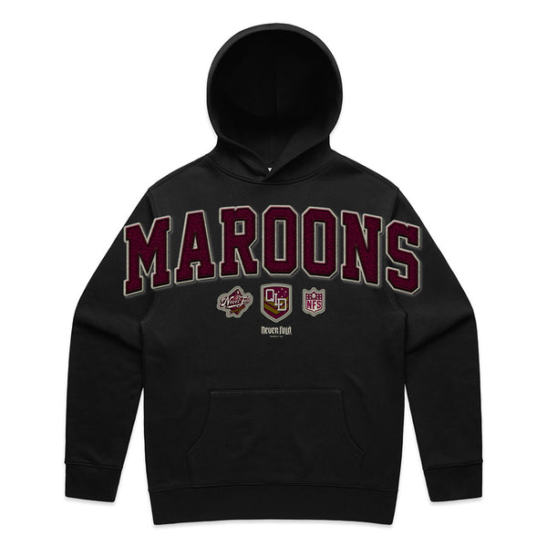 QLD Maroons Oversize Print Relax Hoodie