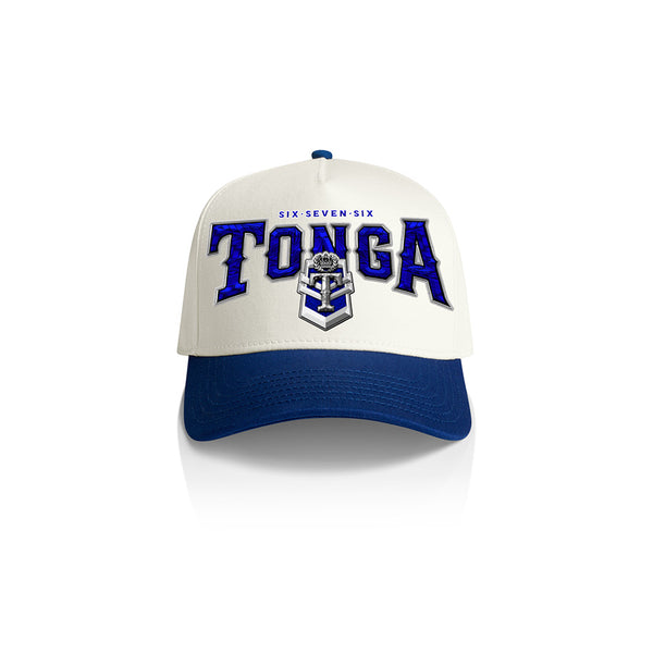 Tonga Royalty Team Arch A-Frame Cap - 2TONE ROYAL-WHITE