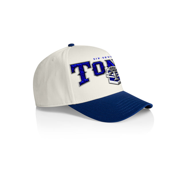 Tonga Royalty Team Arch A-Frame Cap - 2TONE ROYAL-WHITE