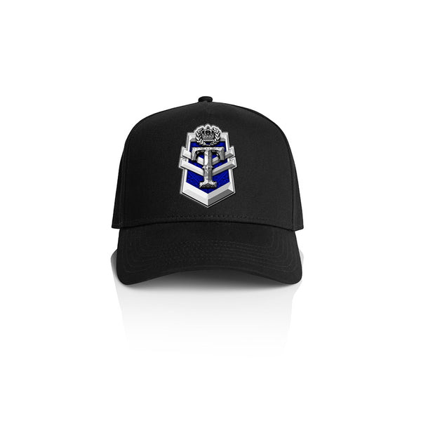 Tonga Royalty T Shield A-Frame Cap - BLACK