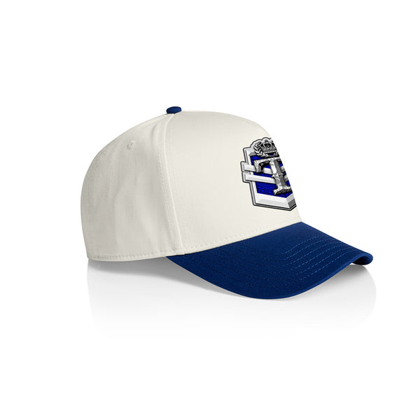 Tonga Royalty T Shield A-Frame Cap - 2TONE ROYAL-WHITE