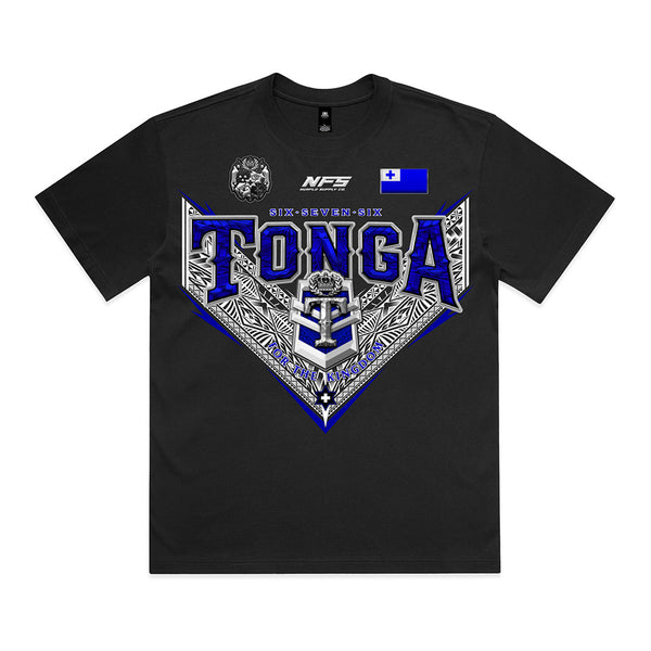 Tonga Royalty V League Box Tee | Shorter Body Length