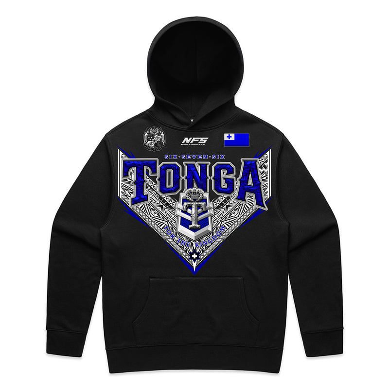 Tonga V Royalty League Relax Hoodie - Black
