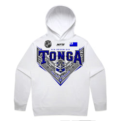 Tonga Royalty V League Relax Hoodie - White