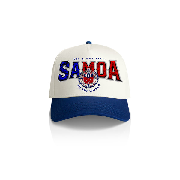 Samoa Team Arch A-Frame Cap - 2TONE ROYAL-WHITE