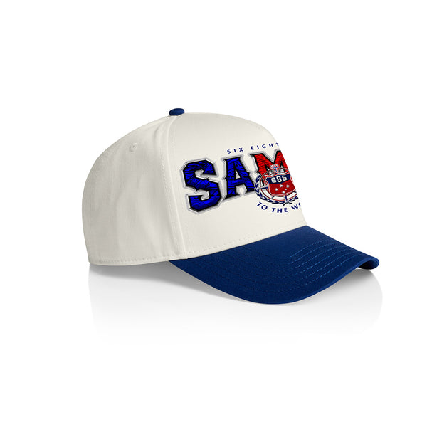 Samoa Team Arch A-Frame Cap - 2TONE ROYAL-WHITE