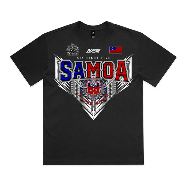 Samoa V League Box Tee | Shorter Body Length