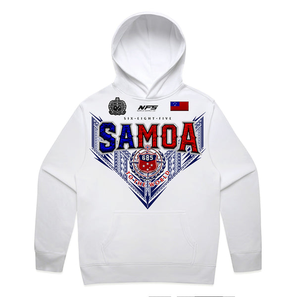 Samoa V League Relax Hoodie - White