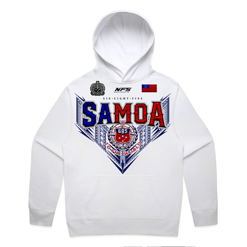 Samoa V League Relax Hoodie - White
