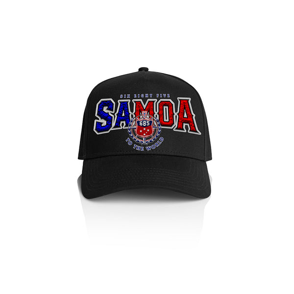 Samoa Team Arch A-Frame Cap - Black-Black