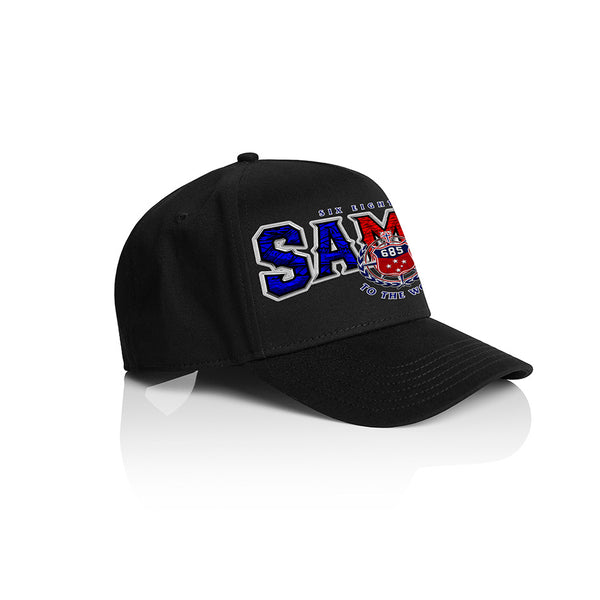 Samoa Team Arch A-Frame Cap - Black-Black
