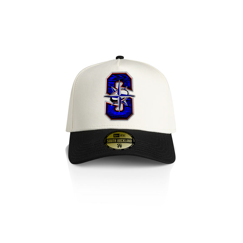 Samoa S GANG A-Frame Cap - 2TONE BLACK-WHITE