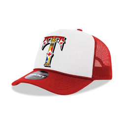 Tonga 676 Big T Decky Foam Trucker Cap - Red