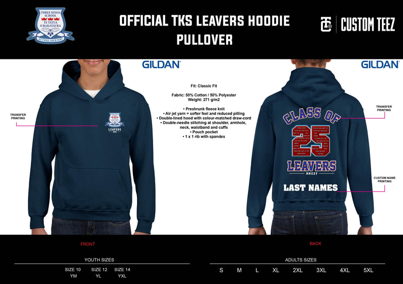 Three Kings School Leavers Hoodie - Class of 2025