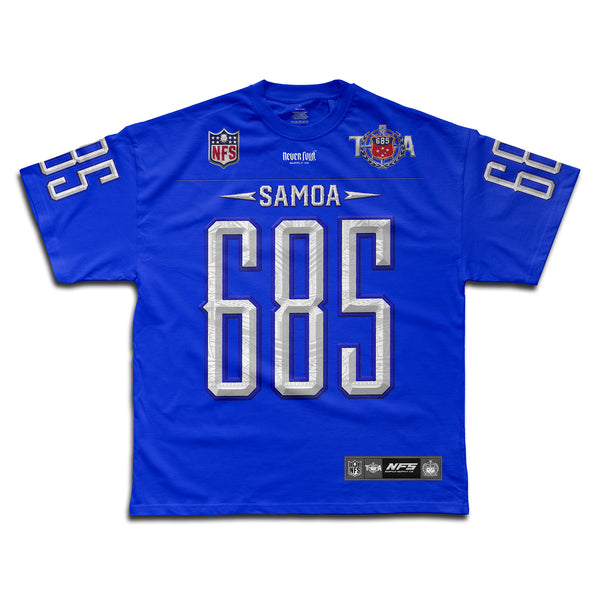 Samoa 685 NFL Grid Iron Tee | Super Heavyweight Oversize_ROYAL
