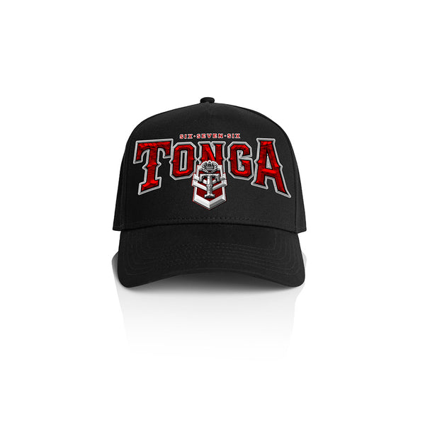 Tonga Team Arch A-Frame Cap - BLACK