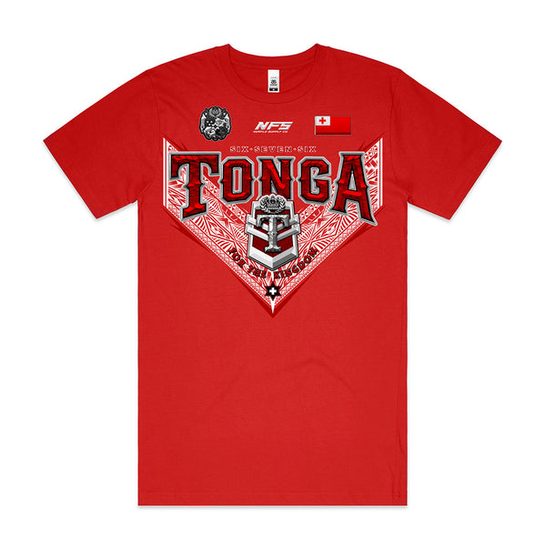 Tonga Red Sea 676 V League Block Tee | Regular Fit