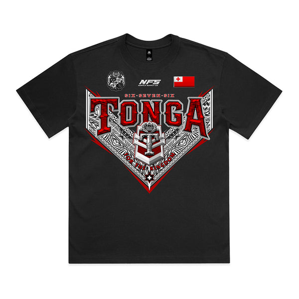 Tonga Red Sea V League Box Tee | Shorter Body Length