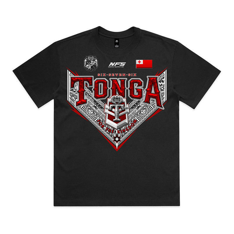 Tonga Red Sea V League Box Tee | Shorter Body Length