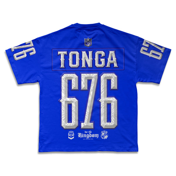 Tonga 676 NFL Grid Iron Tee | Super Heavyweight Oversize_ROYAL